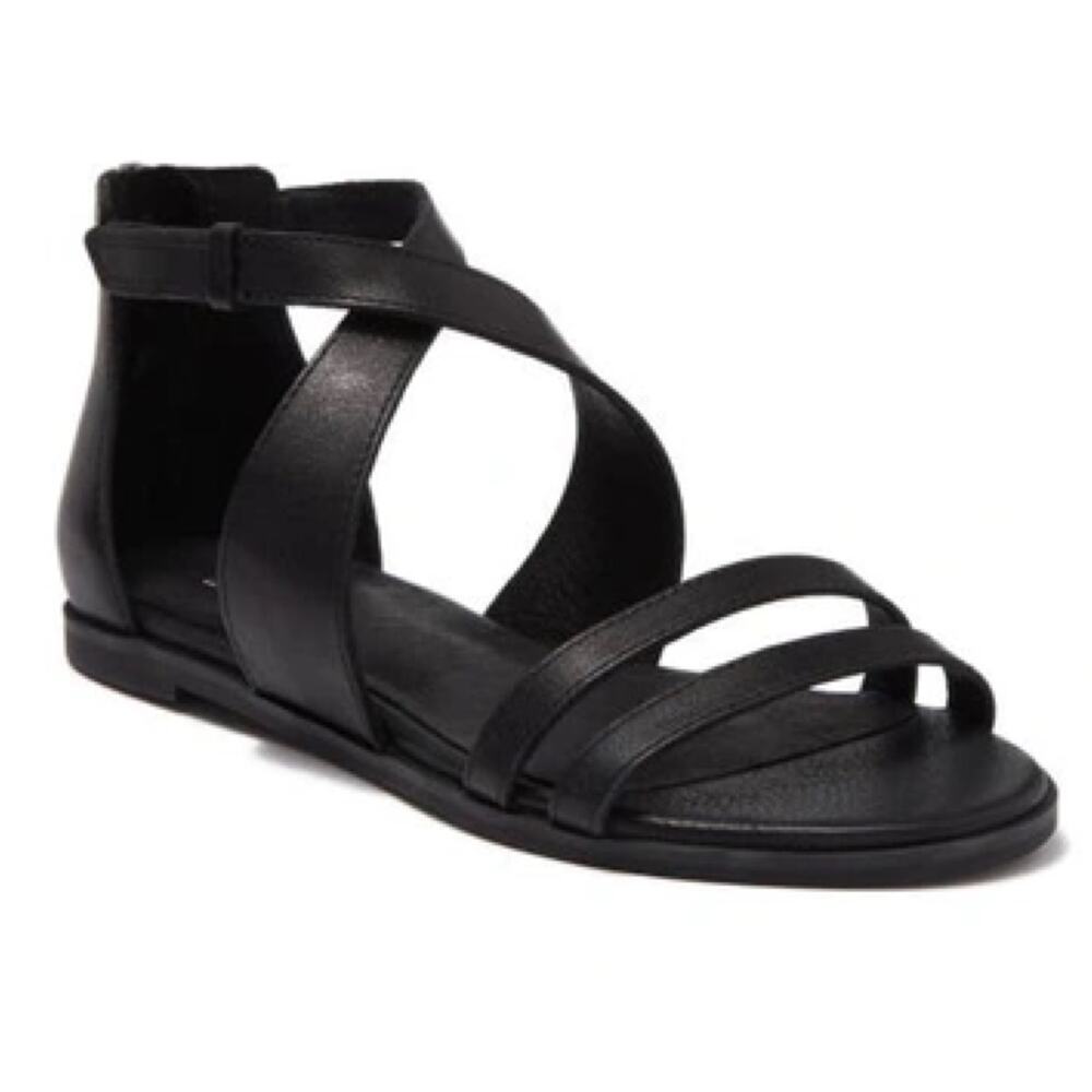 Eileen Fisher Black Strappy Sandals
